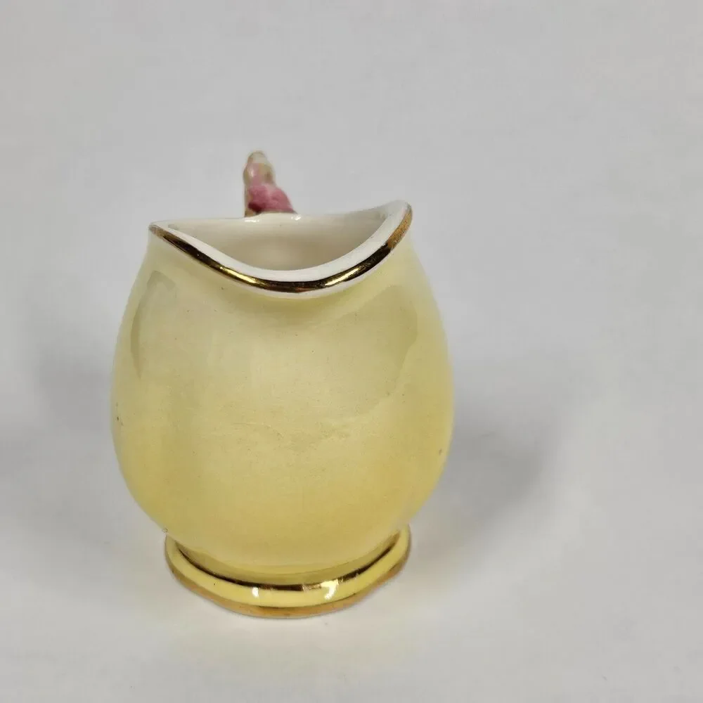 Tiger Lily Yellow Mini Creamer Small Pitcher 2
